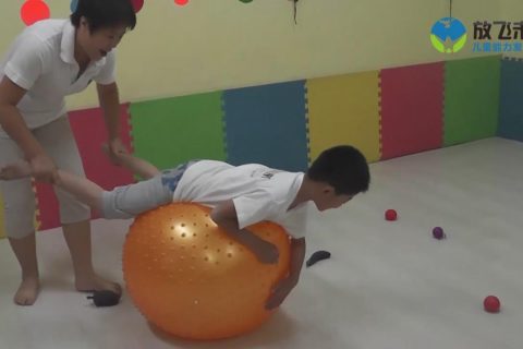 俯卧大龙球抓东西