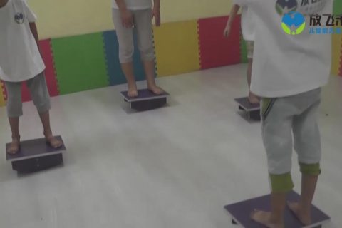 平衡台摇晃和蹲起