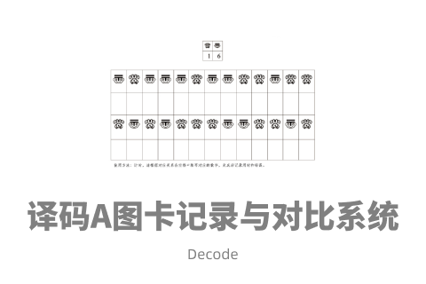 译码A图卡记录与对比系统