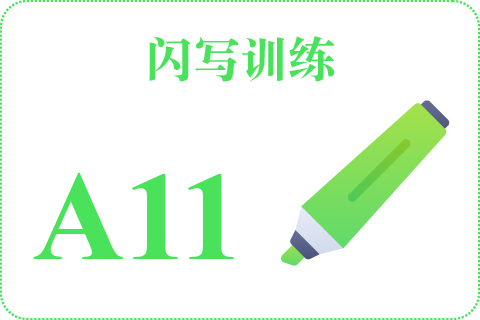 闪写训练 A11