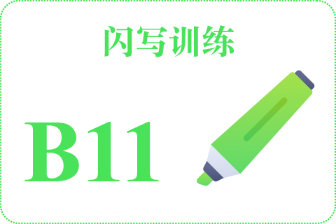 闪写训练 B11
