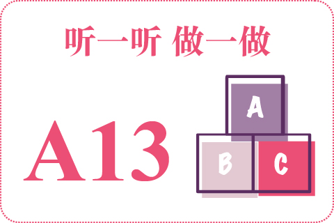 听一听 做一做A13
