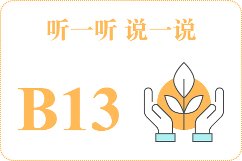听一听 说一说B13