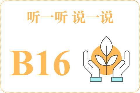 听一听 说一说B16