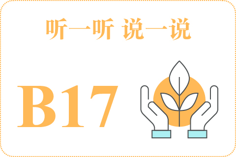 听一听 说一说B17