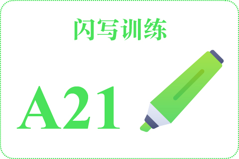 闪写训练 A21