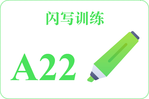 闪写训练 A22
