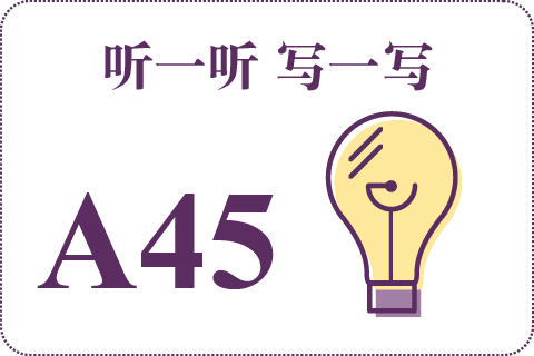 听一听 写一写A45
