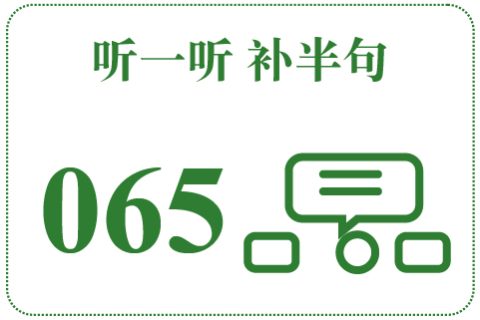 听一听 补半句065