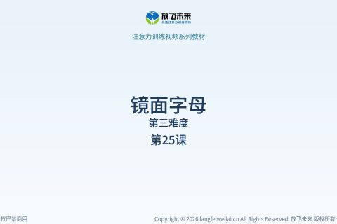 镜面字母075