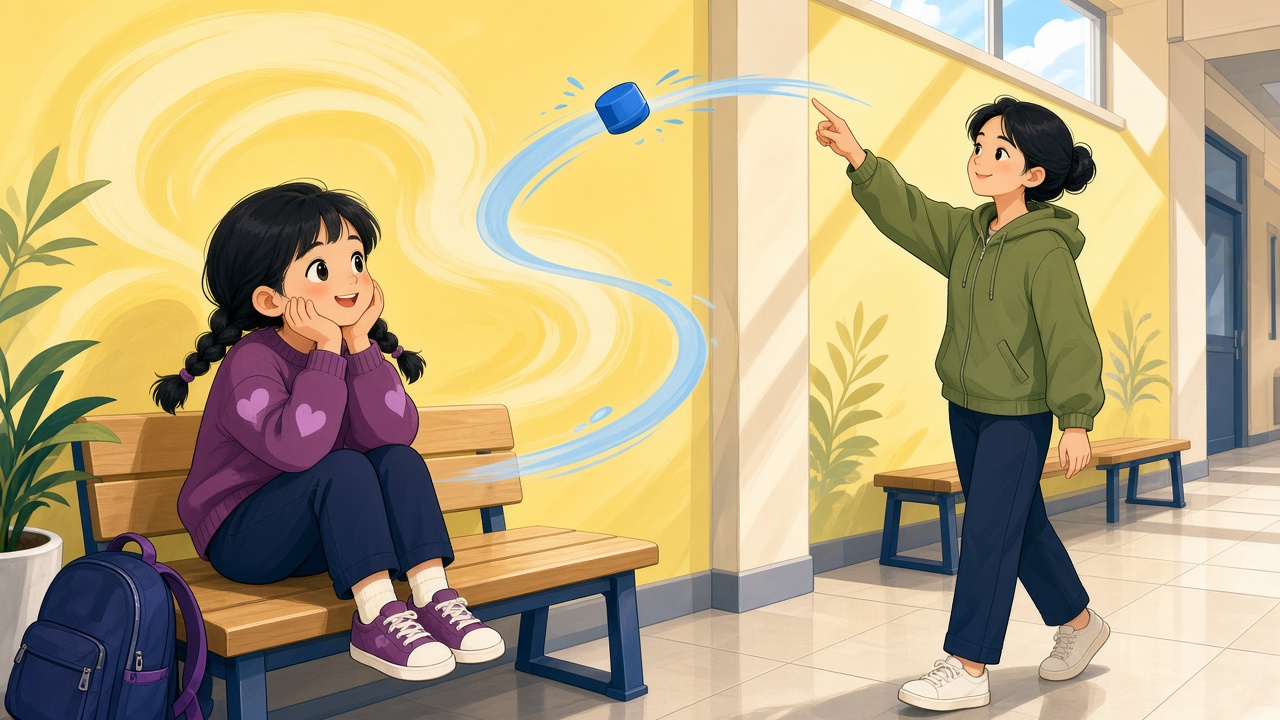 兴趣班候场走廊妈妈画慢弧线女孩托腮追视