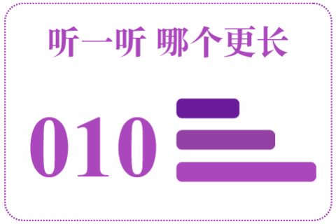 听一听 哪个更长010