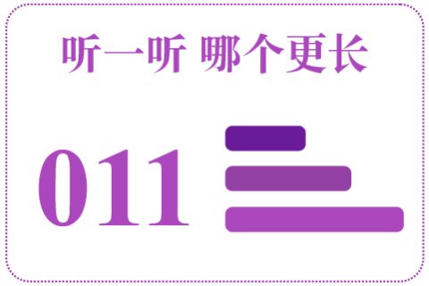 听一听 哪个更长011