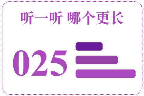 听一听 哪个更长025