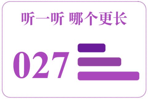 听一听 哪个更长027