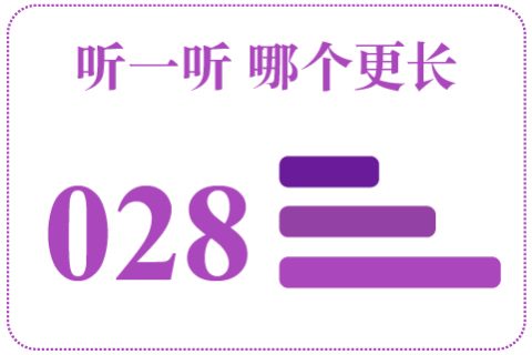 听一听 哪个更长028