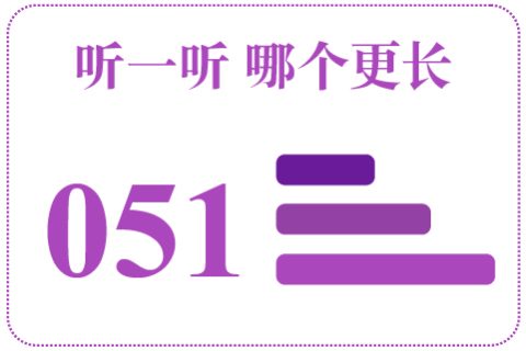 听一听 哪个更长051