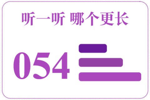 听一听 哪个更长054
