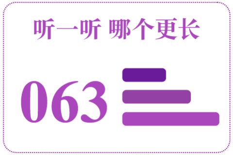 听一听 哪个更长063