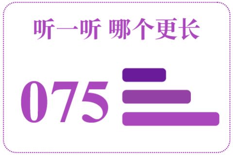 听一听 哪个更长075