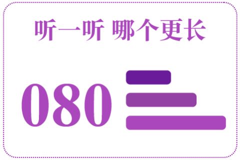 听一听 哪个更长080