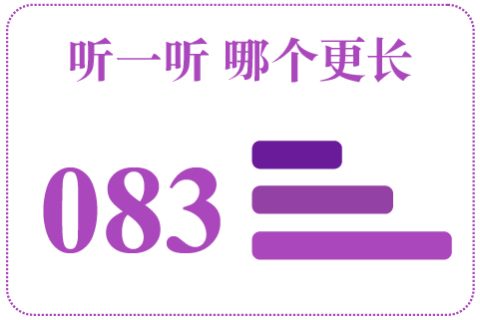 听一听 哪个更长083