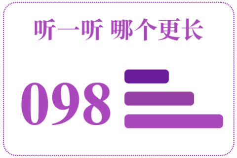 听一听 哪个更长098
