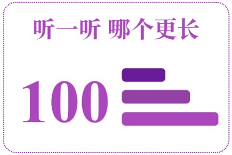 听一听 哪个更长100