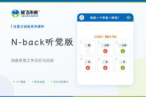 N-back听觉课件版
